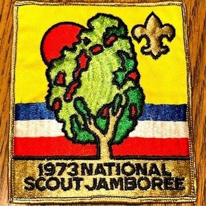 1973 National Boy Scout Jamboree Large 4.5" Back Patch BSA Vintage